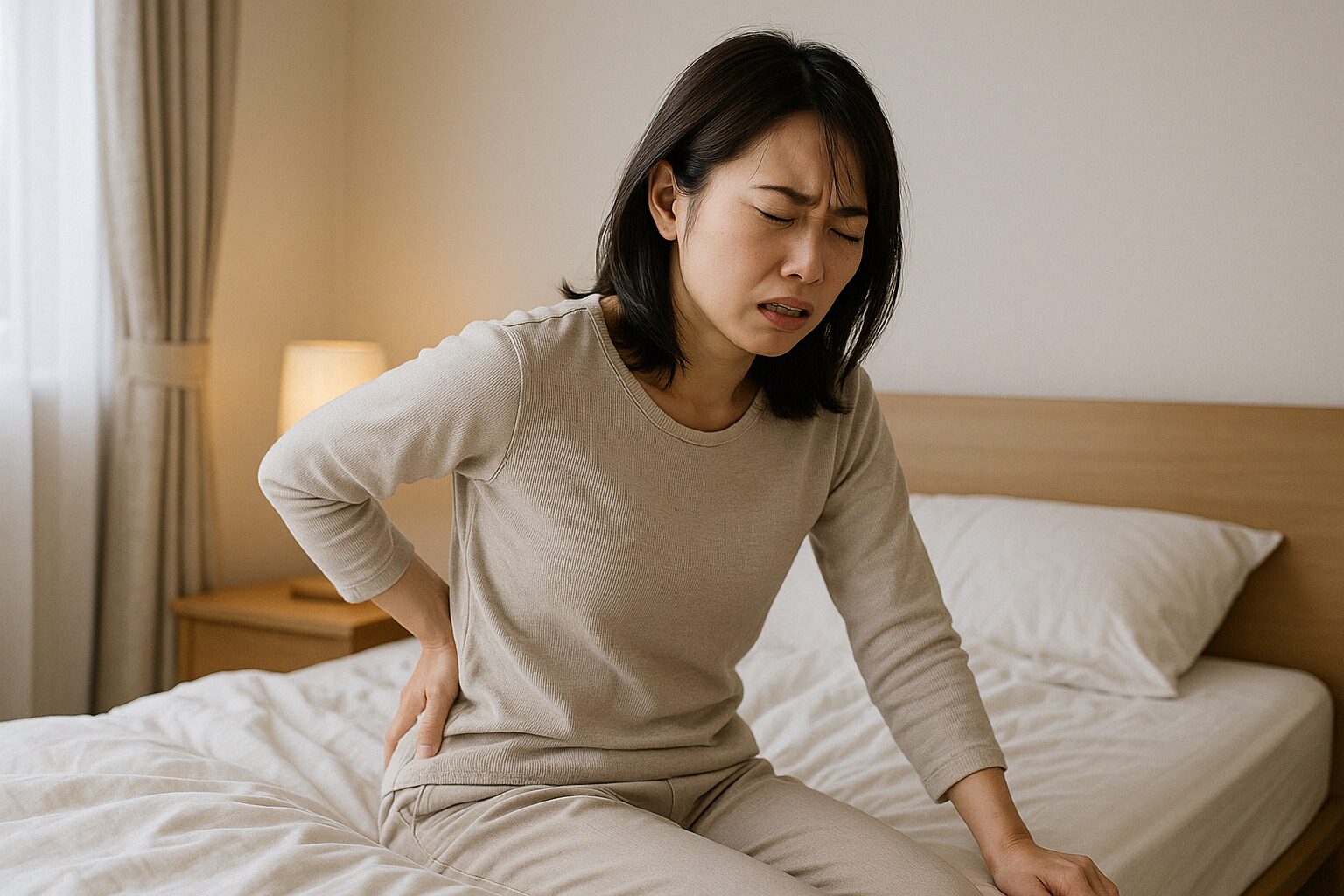 朝の腰痛　宮崎