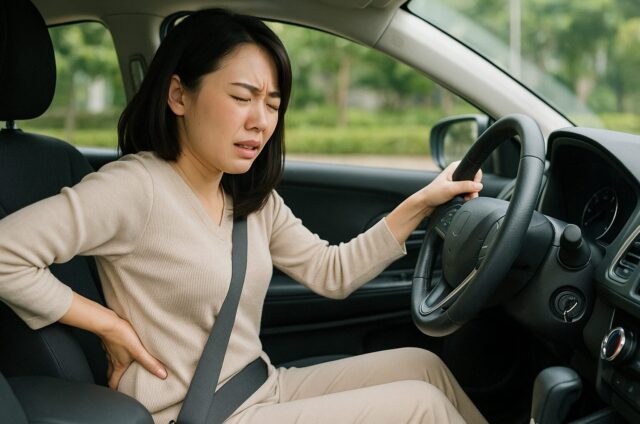 運転中腰痛　宮崎