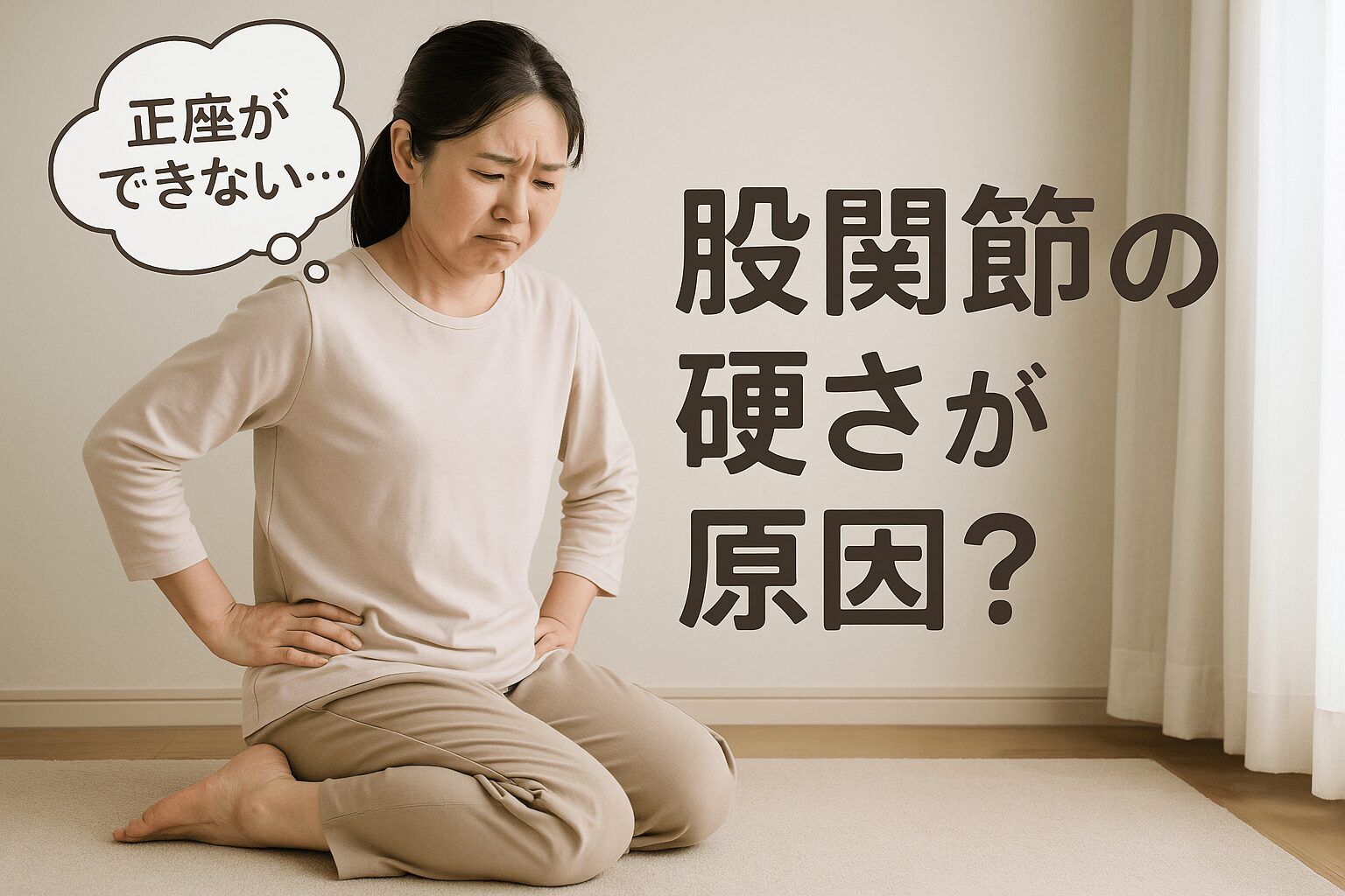 股関節痛　正座　宮崎